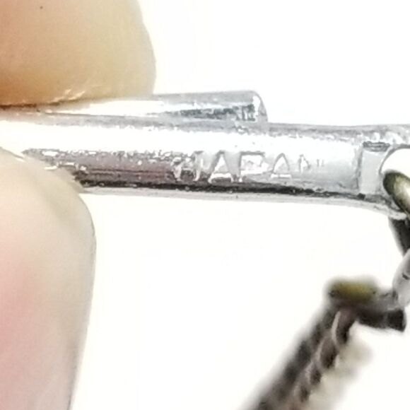 Vintage Silver Tone Two Layer Rhinestone Collar Necklace, Retro, Made in Japan - Picture 4 of 6